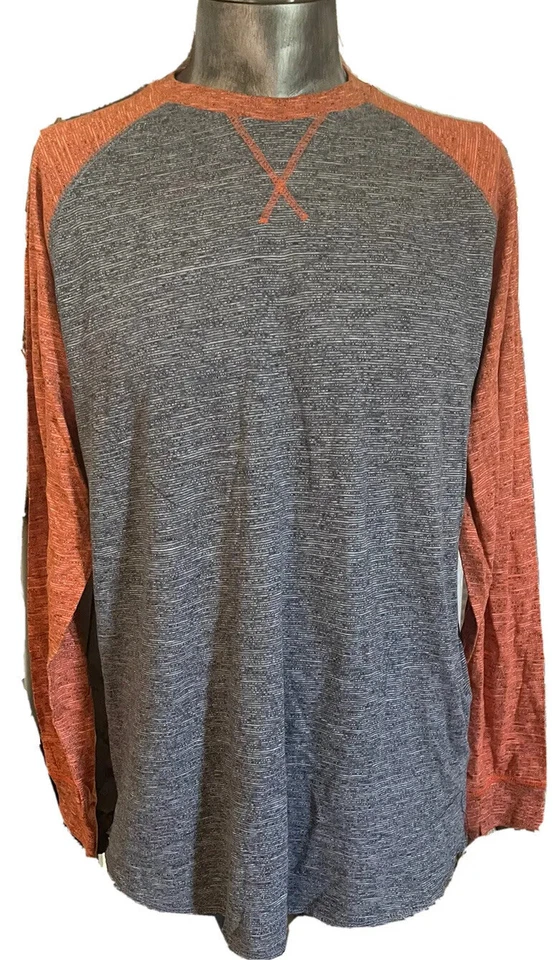 Camisa Eskimal Joe’s Marled Naranja Raglán Hombres Manga Larga Nueva Talla Grande Foto 1 de 1