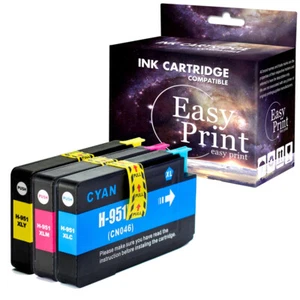 Cartucho de tinta 3PK 950XL CMY repuesto para HP Officejet 251dw 8100 8610 8640 8660 - Imagen 1 de 1