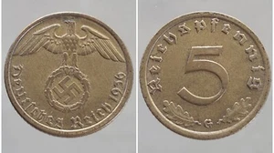 5 PFENNIG 1936 G ALLEMAGNE NAZI - Picture 1 of 3