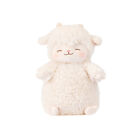 Sweet White Sheep Lam Hold Tulip Flower Soft Stuffed Hug Doll Plush Toy