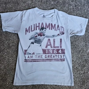 Muhammad Ali Boxing Size Small White Short Sleeve Modern Graphic Shirt - Picture 1 of 6