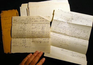 1856 HEMPSTEAD ROCKAWAY ROCKVILLE CENTRE LONG ISLAND NY DOCUMENTS MANUSCRIPTS - Picture 1 of 11