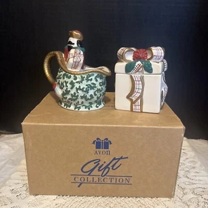 AVON St Nicholas Sugar And Creamer Set Gift Collection In Original Box 2001 - Picture 1 of 12