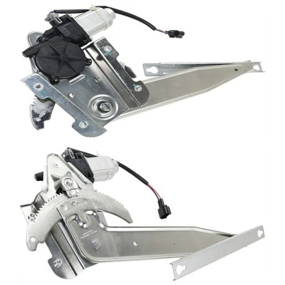 Window Regulators Glass Set of 2 Rear Driver & Passenger Side Left Right Pair - Image 1 of 4