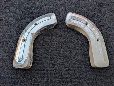 Dodge D150 1976-1987 asiento bisagra soporte cubiertas cromo - par - 3829890 3829891 Foto 1 de 4