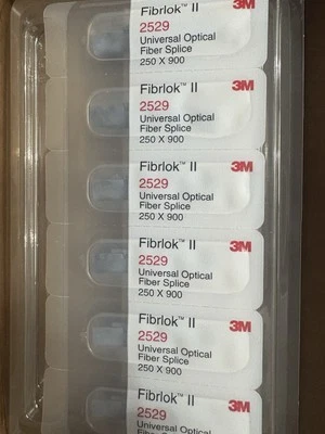 Lote de 6 empalmes universales de fibra óptica 3M Fibrok II 2529 250 x 900 Foto 1 de 2