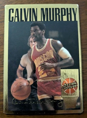 CALVIN MURPHY, 1994 LLENO DE ACCIÓN, SALÓN DE LA FAMA DEL BALONCESTO #11, COHETES Foto 1 de 2