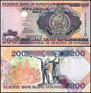 Vanuatu 200 Vatu, 1995 ND, P-8a, UNC - Foto 1 di 1
