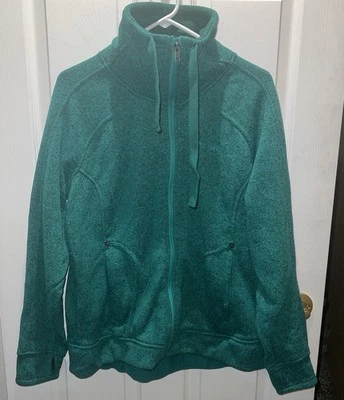 Avalanche Women’s XL Turquoise Zip Up Coat, No Hood - Image 1 of 4