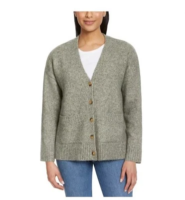 Cárdigan Ella Moss para mujer con botones delanteros verde talla grande nuevo con etiquetas Foto 1 de 4