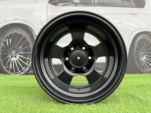4X R15 Inch 6x139.7 Off-Road Black Matt Wheels: Fits For Toyota 4 Runner Hi-Ace - Picture 1 of 9