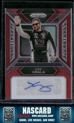 2024 Panini Prizm #SS-KGA Kaz Grala Sensational Signatures Red - Image 1 of 2