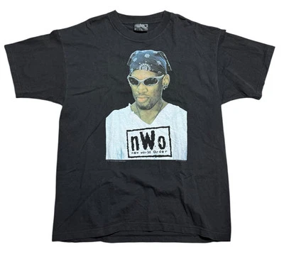 1997 Dennis Rodman nWo Camiseta XL WCW WWF Today’s Trendz Rodzilla NBA Bulls Foto 1 de 4