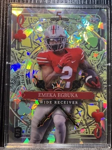 EMEKA EGBUKA - COMODÍN 2024 REINA DE CLUBES 1 de 3 HIELO AGRIETADO VERDE - OHIO ST - Imagen 1 de 2