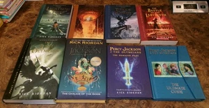 Lot of 8 Percy Jackson & the Olympians Books Complete Set 1-6 & 2 Specials - Imagen 1 de 2