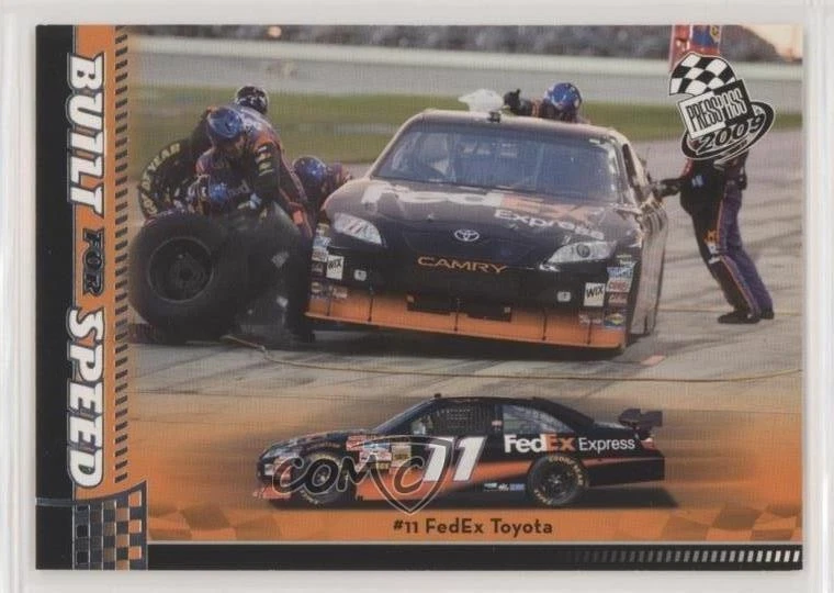 2009 Press Pass Built for Speed Red Denny Hamlin #57 - Image 1 of 2
