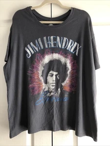 Jimi Hendrix Experience Gray T-Shirt Size XXXL Authentic Hendrix With Glitter - Picture 1 of 6