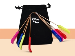 Multi color Copper tongue cleaner Pack of 4 - Picture 1 of 12