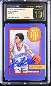 2021 IT John Stockton CGC 10 Auto 10 - Picture 1 of 2
