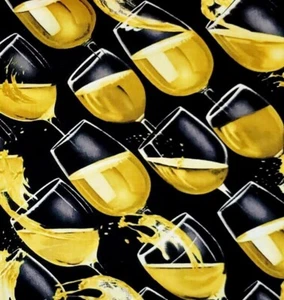 Vineyard Classics Cheers Champagner Wein Benartex Kanvas Baumwolle Quilt Stoff BTY - Bild 1 von 6