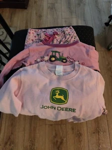 John Deere PJ Set & Sweatshirt Size 4 - Picture 1 of 8