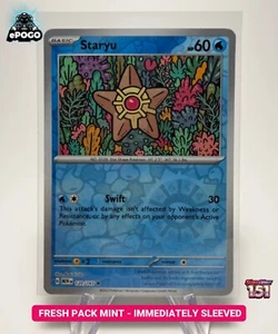 Staryu 120/165 Holograma Inverso Pokemon TCG: 151 Cartas Pokémon COMO NUEVO ENVIADO HOY - Imagen 1 de 2