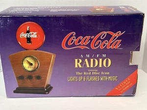 Vintage 1980s Coca-Cola Electrical AM/FM Radio Tested Working Condition New - Picture 1 of 8
