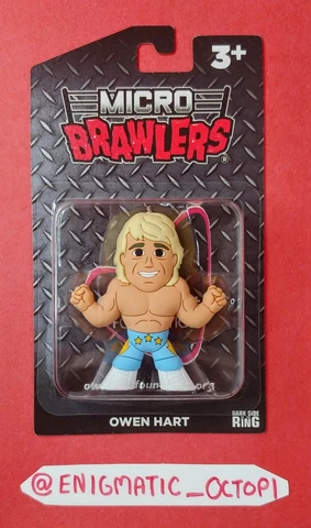 Owen Hart Micro Brawler Pro Wrestling Crate Exclusive MINT WWE AEW WWF PWC Cover