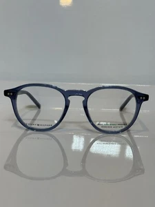 Nuevas gafas redondas unisex de acetato de cristal azul azul Tommy Hilfiger 1393 48 mm - Imagen 1 de 5