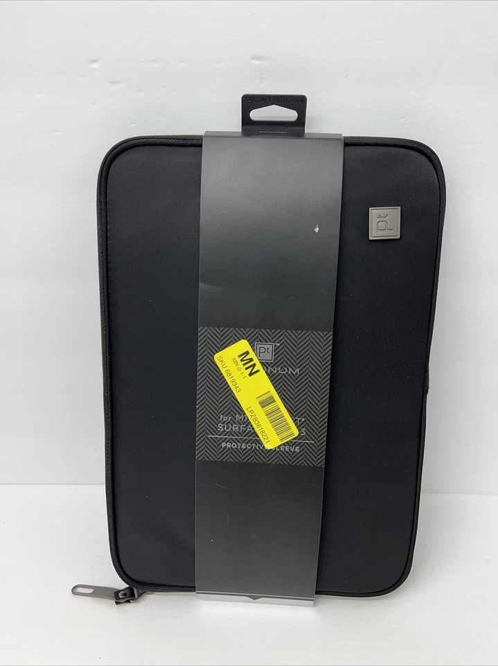 Platinum- Sleeve for Surface Pro 3/Pro 4 and Most 12" Tablets - Black - Image 1 of 2
