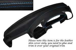 BLUE STITCH DASH DASHBOARD LEATHER SKIN COVER FITS BMW 3 SERIES E36 1992-1998 - Picture 1 of 3