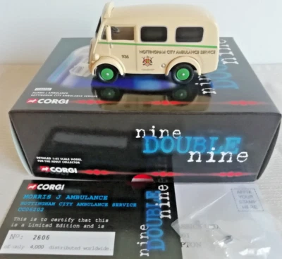 Corgi 1:50 Morris J-Typ Nottingham City Ambulance CC06202 Limited Edition OVP - Bild 1 von 4