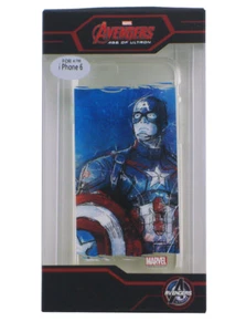 Captain America iPhone 6 Fitted Gel Case Avengers Age Of Ultron Marvel Comics - Picture 1 of 2