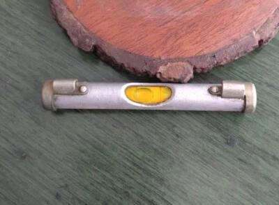 Antique Sands Stevens Pocket Level Line & Surface Tool 3" Working Bubble USA  - Image 1 of 4