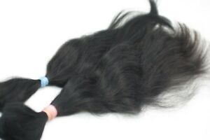 Silky LUX Natural Slavic Ukrainian Black hair extensions 48m/18,9" & 88gr/3,1oz