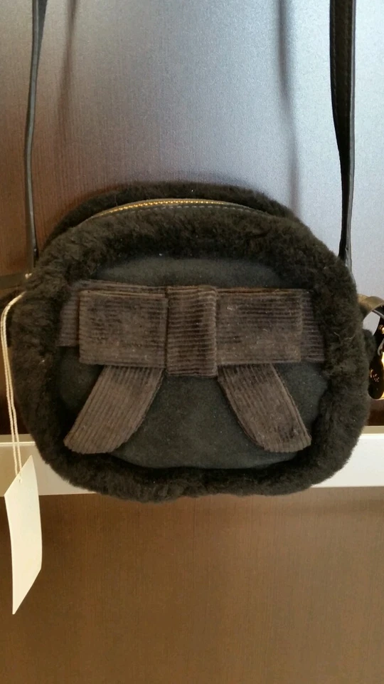 UGG Australia Bailey Bow Corduroy Zip Crossbody Black