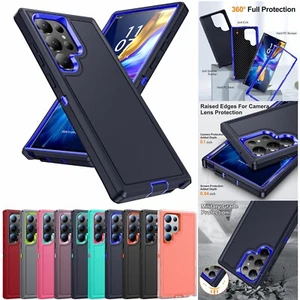 For Samsung Galaxy S25 Ultra S24 S23 FE Heavy Duty Shockproof Rugged Phone Case - Picture 1 of 13