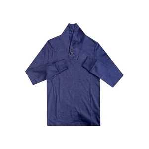 G-STAR Men's Blue Poult Collar Long Sleeve Tee RRP £50 - Picture 1 of 2