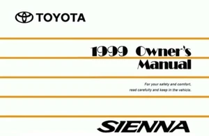 1999 Toyota Sienna Owners Manual User Guide Reference Operator Book Fuses Fluids - Bild 1 von 1