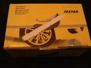 PARKING BRAKE SHOES w/HARDWARE (ONE SIDE ONLY) TEXTAR BRAND - Picture 1 of 1