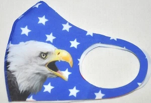 American Eagle Stars and Stripes Patriotic Face Mask W/ Filter Washable Reusable - Picture 1 of 2