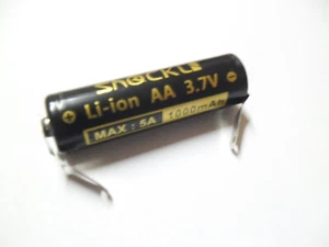 1 batteria tabs professionale shockli 14500 /1000 mAh 3,7 volt ricaricabile - Imagen 1 de 2
