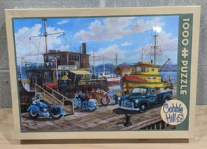 NOS Sealed Cobble Hill 1000 Piece Jigsaw Puzzle - Homer Spit Harbor - Zylla - Picture 1 of 4