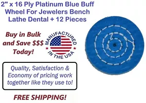 Tornio dentale 2" x 16 strati platino blu per gioiellieri + 12 pezzi - Foto 1 di 2