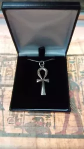 The Ankh necklace solid silver with 18" solid silver snake chain gift boxed. - Picture 1 of 3