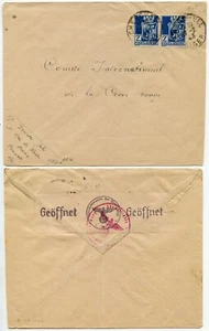 ALGERIA to RED CROSS CENSORED 3rd REICH TAPE 1943 - Picture 1 of 1