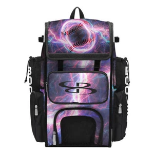 Zaino Boombah Superpack Baseball/Softball - Bat Bag/Gear Pack - Lightning 2 - Foto 1 di 12