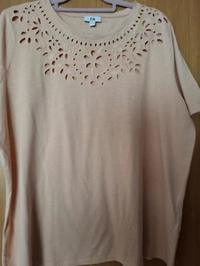 Damen T - Shirt, Aprikotfarben C+A Gr.48/50 - Bild 1 von 3
