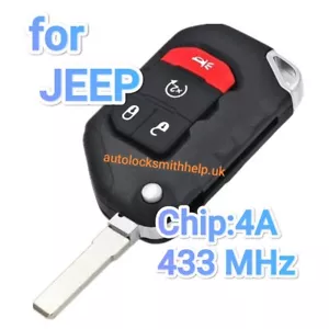 Llave para Jeep Wrangler Gladiator 68416782AA-001 OHT1130261 2018+ - Imagen 1 de 2