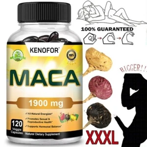 CÁPSULAS EXTRACTO RAÍZ MACA ALTA RESISTENCIA 1900mg 120 VEGANO - Imagen 1 de 10